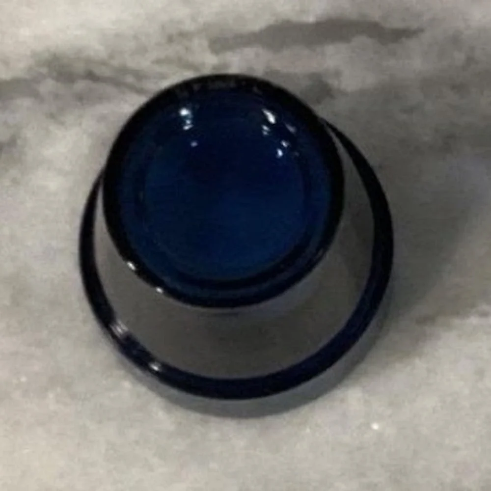 Cobalt Blue Thick Glass‎ Mini Votive Candle Holders, Set of 2, Toothpick Cups